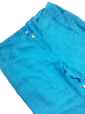 Norma Vintage_ blue linen trousers