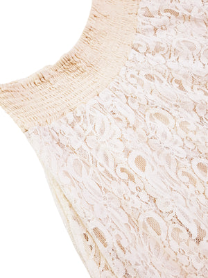 Norma Vintage _ white lace skirt