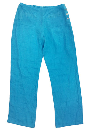 Norma Vintage_ blue linen trousers