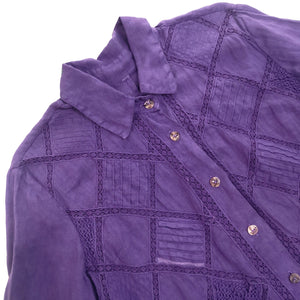 Norma Vintage _violet linen shirt