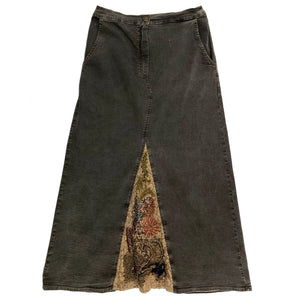 Norma Vintage _stone denim skirt